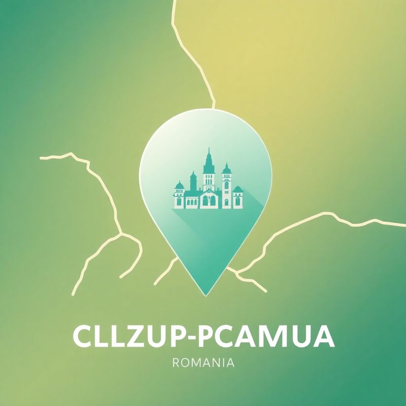 Pin stilizat al adresei Grup Pop din Cluj-Napoca